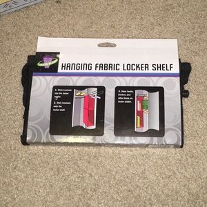 Hanging fabric locker shelf